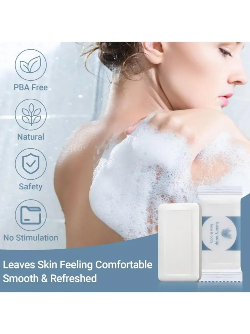 600 Pcs Mini Bar Soap Bulk - Individually Wrapped Hotel Hand Soap for Travel